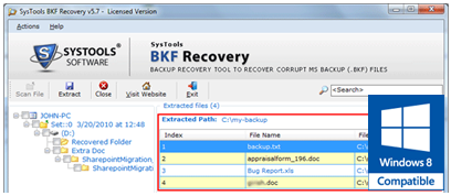 Recover NTBackup